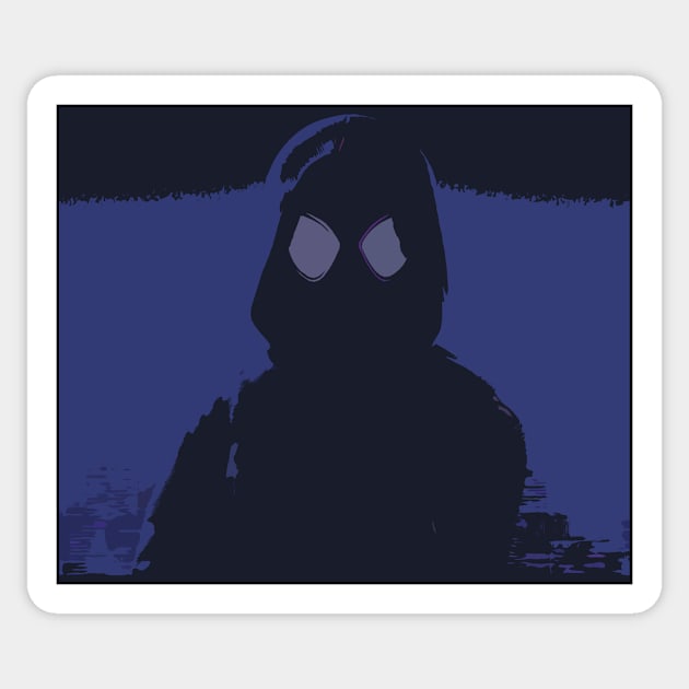 Abstract Masked Man Sticker by Cerberus4444